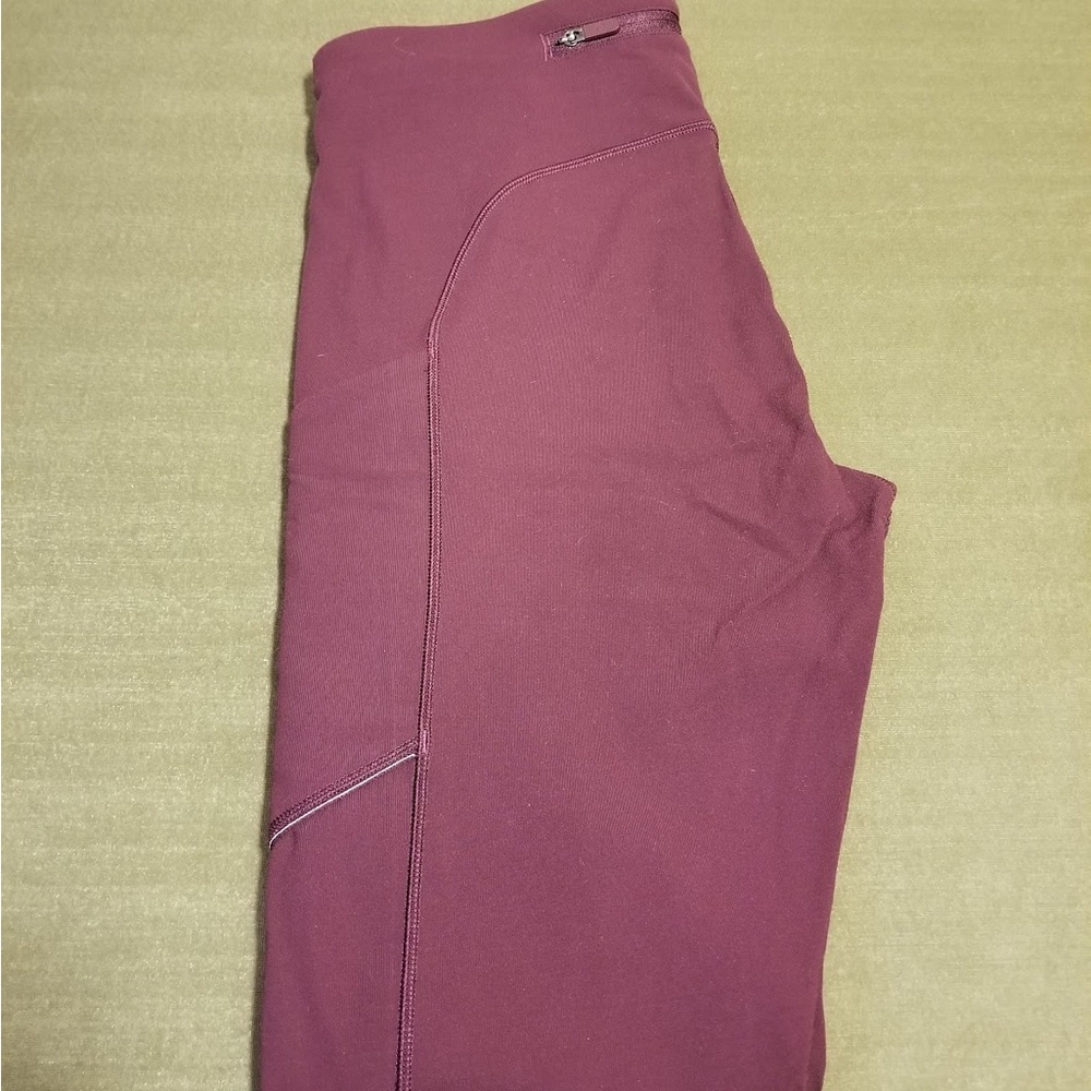 Lululemon Burgundy Leggings
